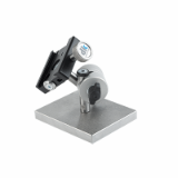 Quick-action clamp with swivel unit - -