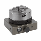 Rotary table with precision three-jaw chuck - -