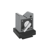 Magnetic V-block with on/off switch - -
